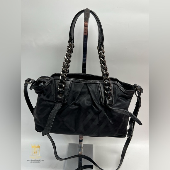 BURBERRY TORBITT GUNMETAL CROSSBODY CHAIN BAG - Picture 5 of 13